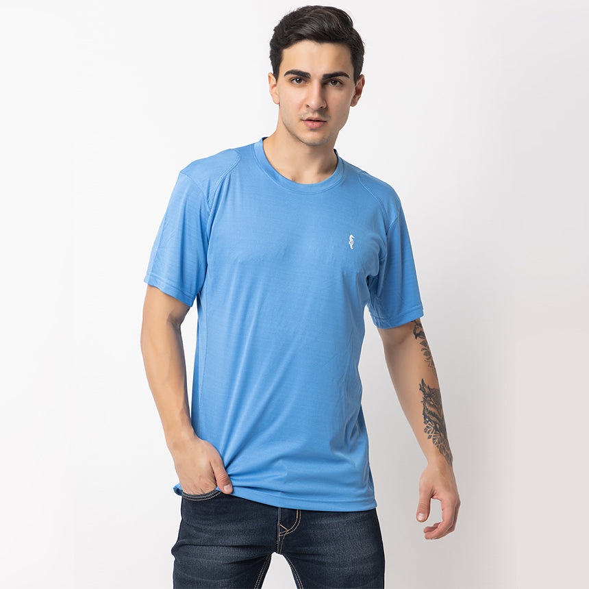 MEN IN BLUE DRY-FIT SKY BLUE TRAINING TEE