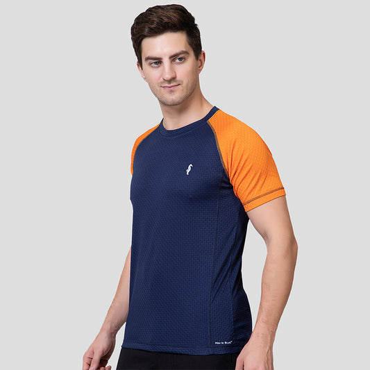 MENS T-SHIRT ROUND NECK PREMIUM NAVY