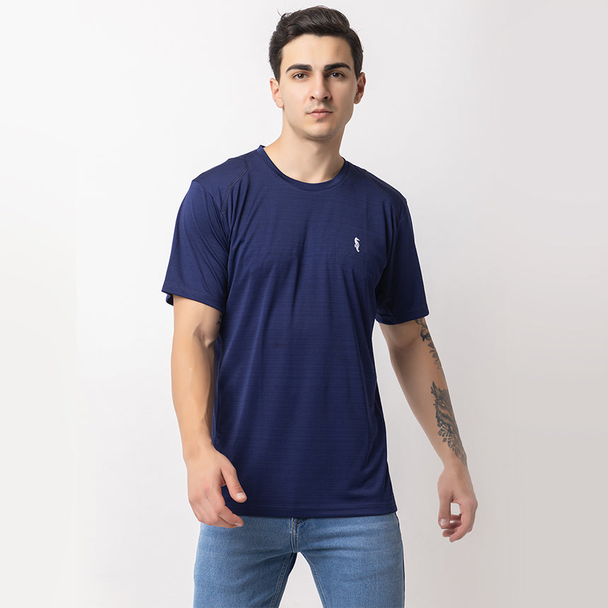 MEN IN BLUE DRY-FIT NAVY BLUE TRAINING TEE