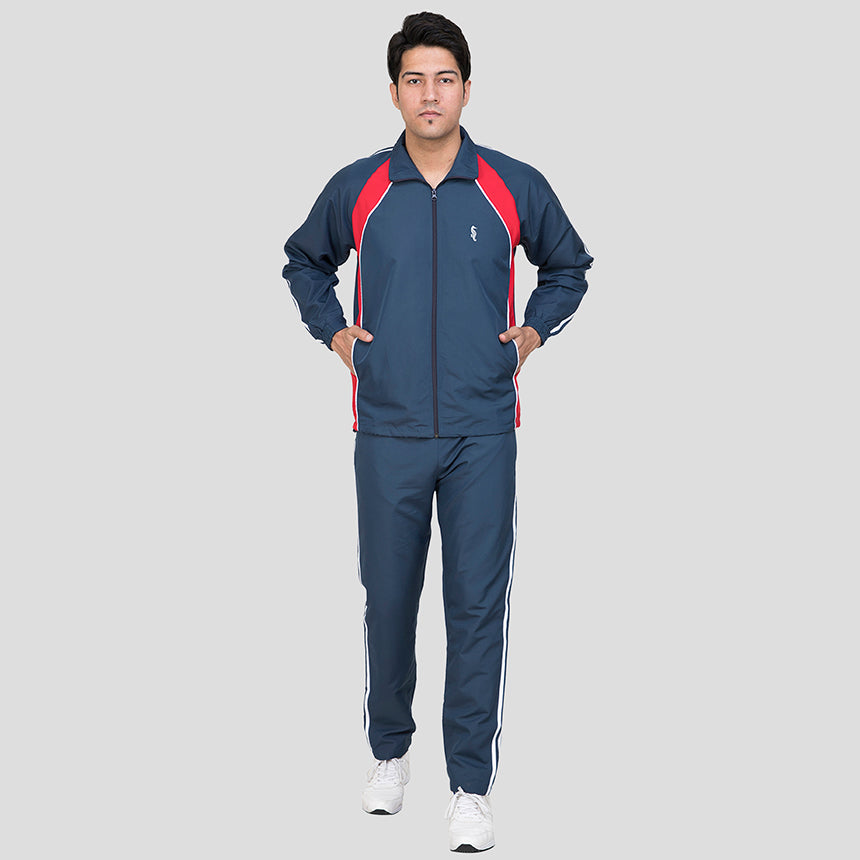 MENS TRACK SUIT 0104 CLASSIC NAVY RED