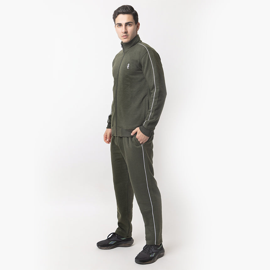 MEN IN BLUE TRACK SUIT FLEECE OLIVE