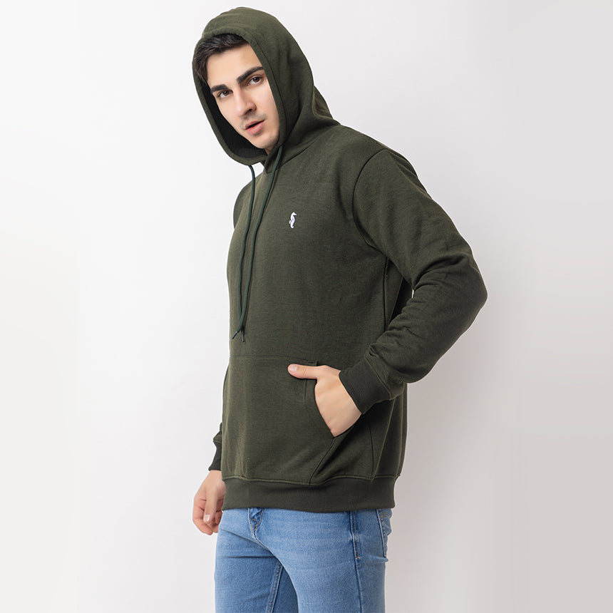 MEN IN BLUE OLIVE SWEATSHIRT FLEECE