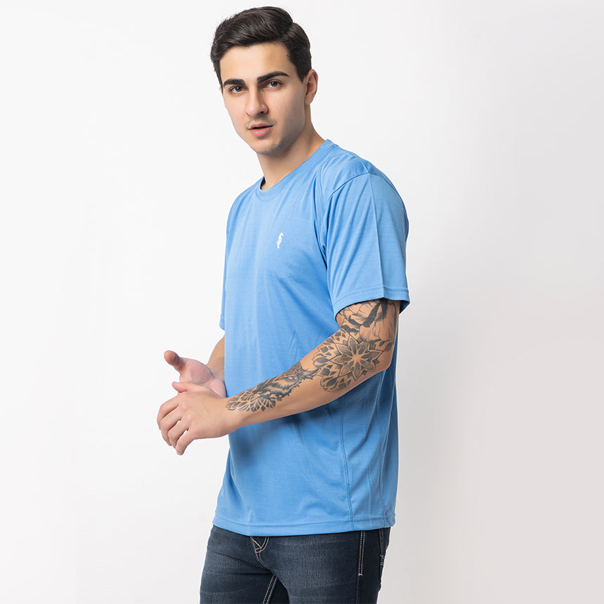 MEN IN BLUE DRY-FIT SKY BLUE TRAINING TEE