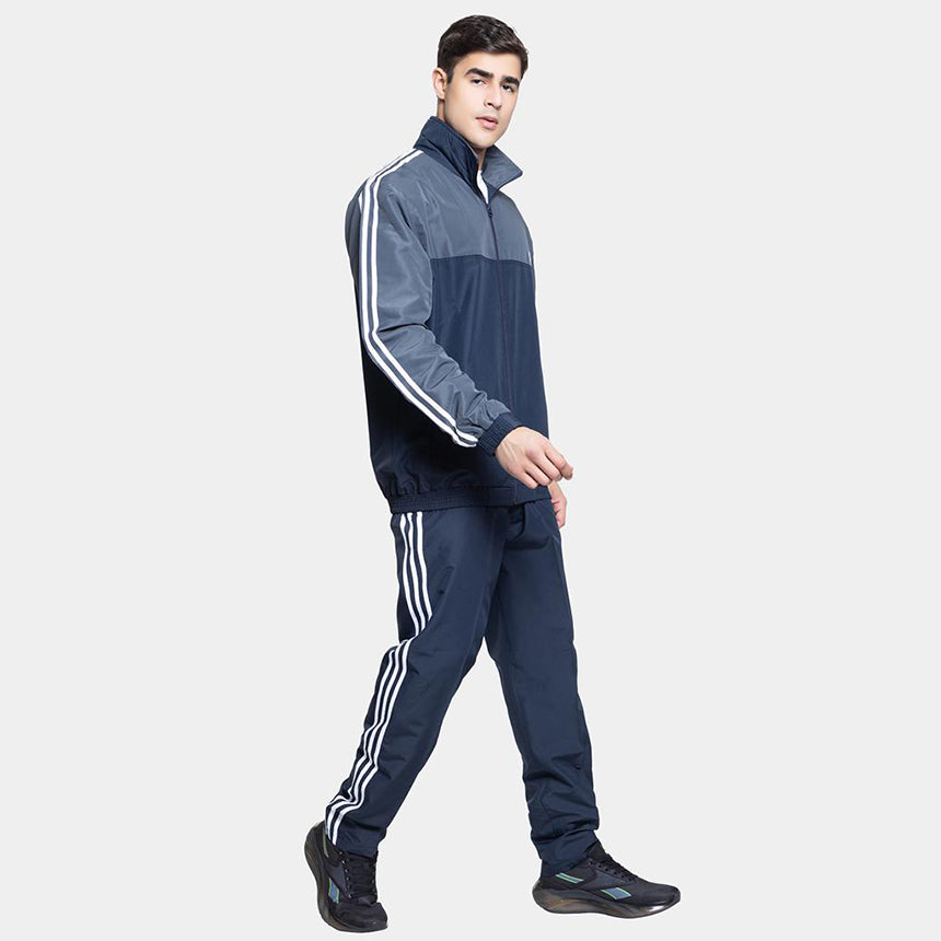 MENS TRACK SUIT 0104 CLASSIC NAVY GREY