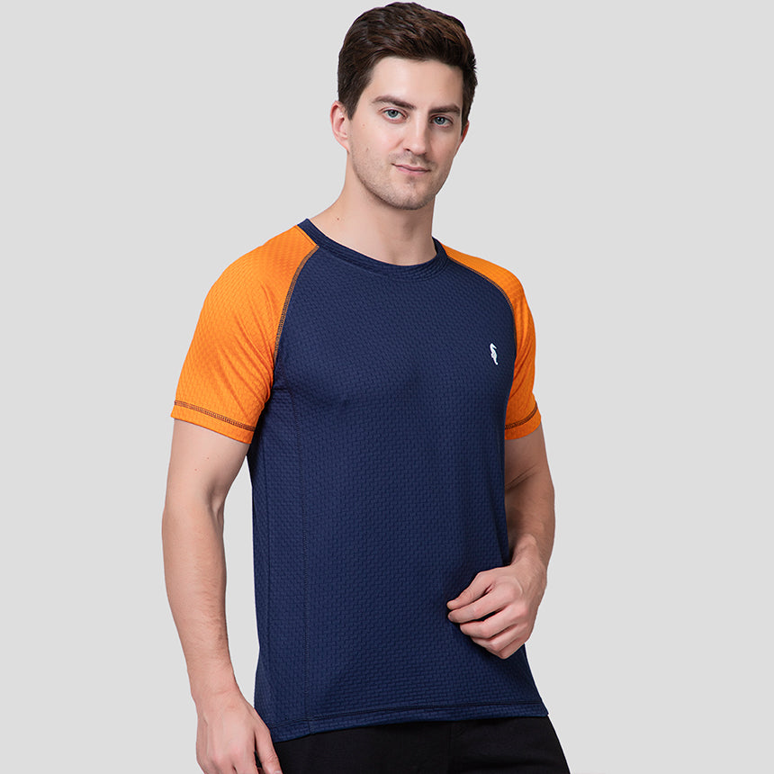 MENS T-SHIRT ROUND NECK PREMIUM NAVY