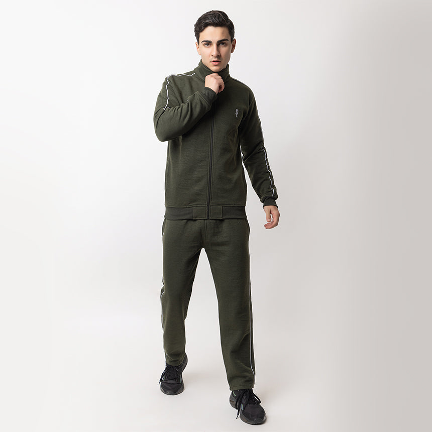 MEN IN BLUE TRACK SUIT FLEECE OLIVE