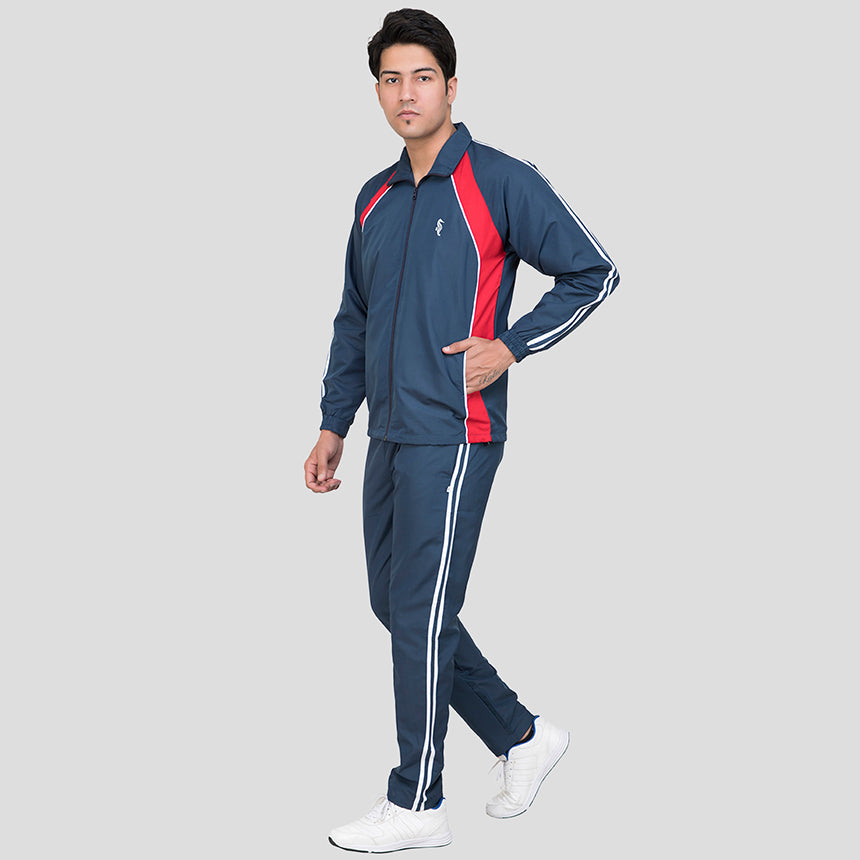 MENS TRACK SUIT 0104 CLASSIC NAVY RED