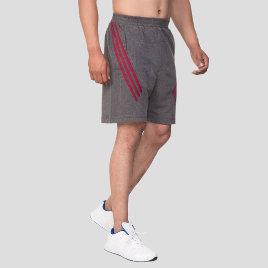 MEN IN BLUE SHORTS KNITTED GREY