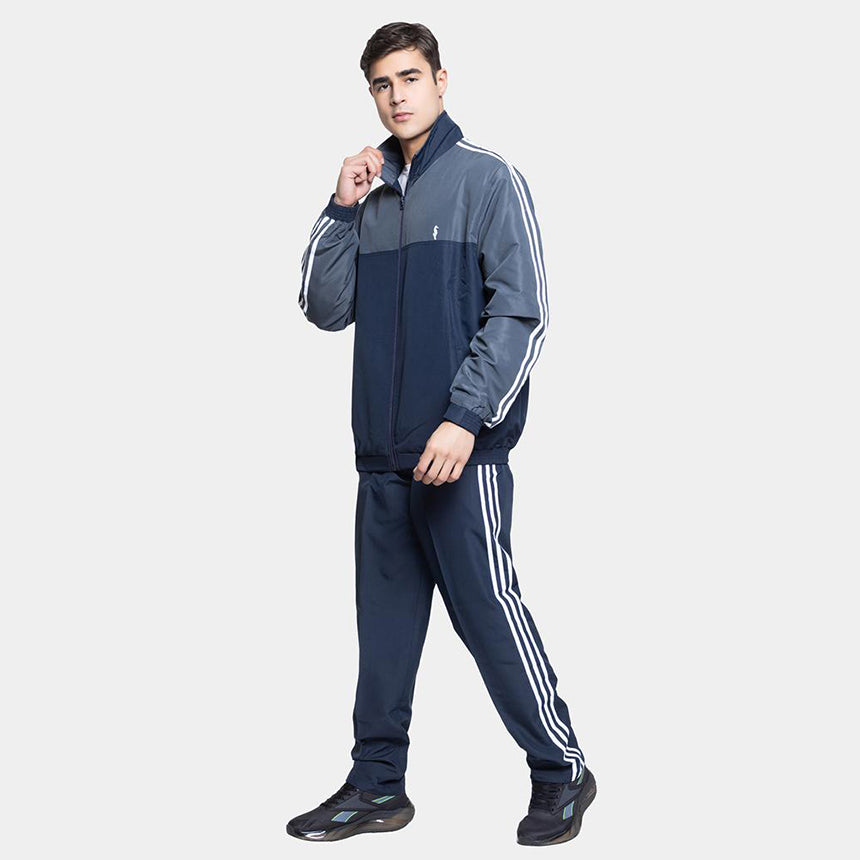 MENS TRACK SUIT 0104 CLASSIC NAVY GREY