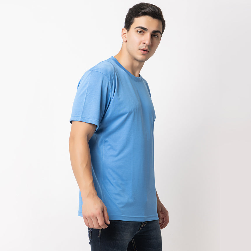 MEN IN BLUE DRY-FIT SKY BLUE TRAINING TEE