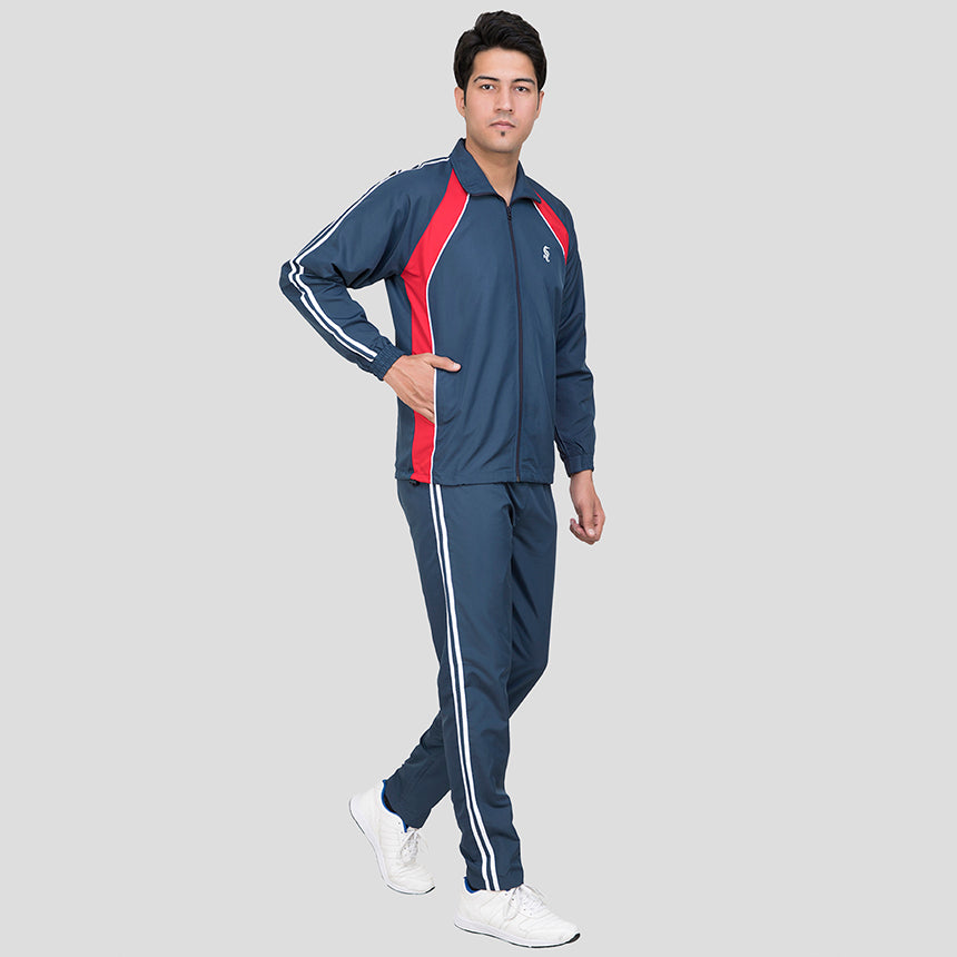 MENS TRACK SUIT 0104 CLASSIC NAVY RED