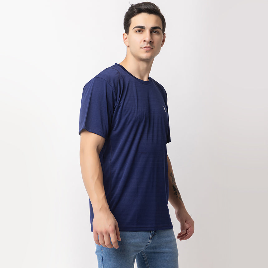 MEN IN BLUE DRY-FIT NAVY BLUE TRAINING TEE