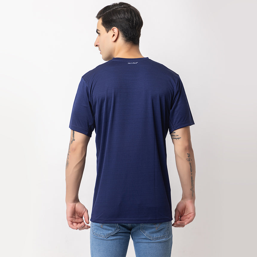 MEN IN BLUE DRY-FIT NAVY BLUE TRAINING TEE