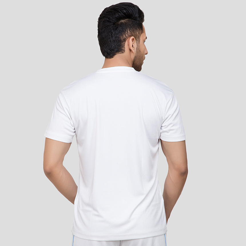 MENS T-SHIRT R/NECK WHITE 0107