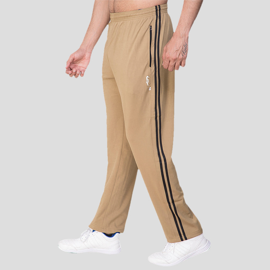 TRACK PANT KHAKI BLACK STRIPES