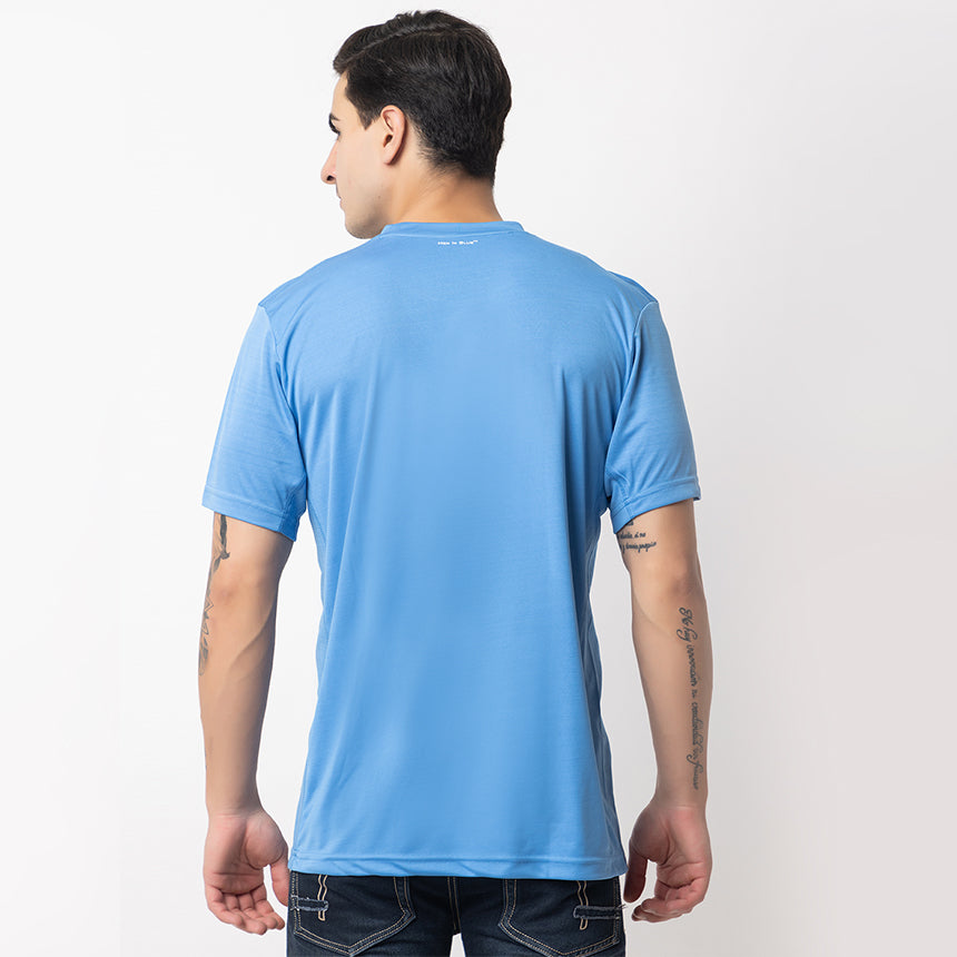 MEN IN BLUE DRY-FIT SKY BLUE TRAINING TEE